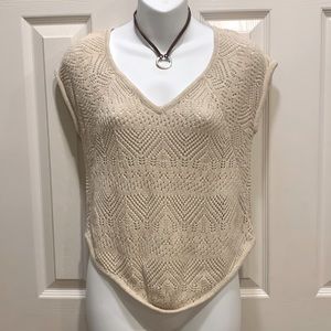 Cream Crocheted Top ❤️New Listing❤️